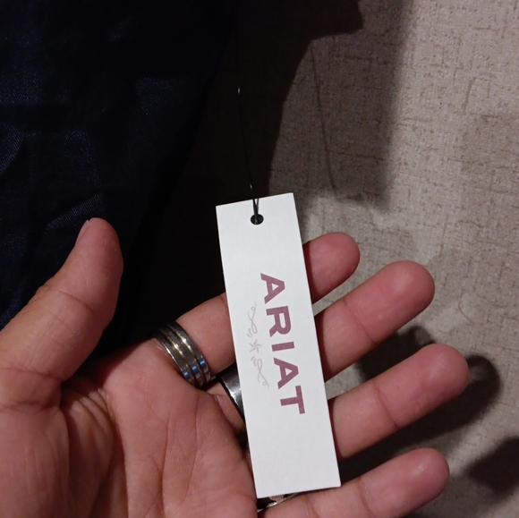 Ariat Navy Garment with Geometric Design Size L New - Picture 4 of 6